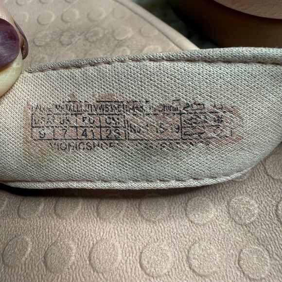 VIONIC Women's Size 9 Tide Aloe Post Sandal Orthotic Shoe Thong Flip Flop Pink - Picture 5 of 9